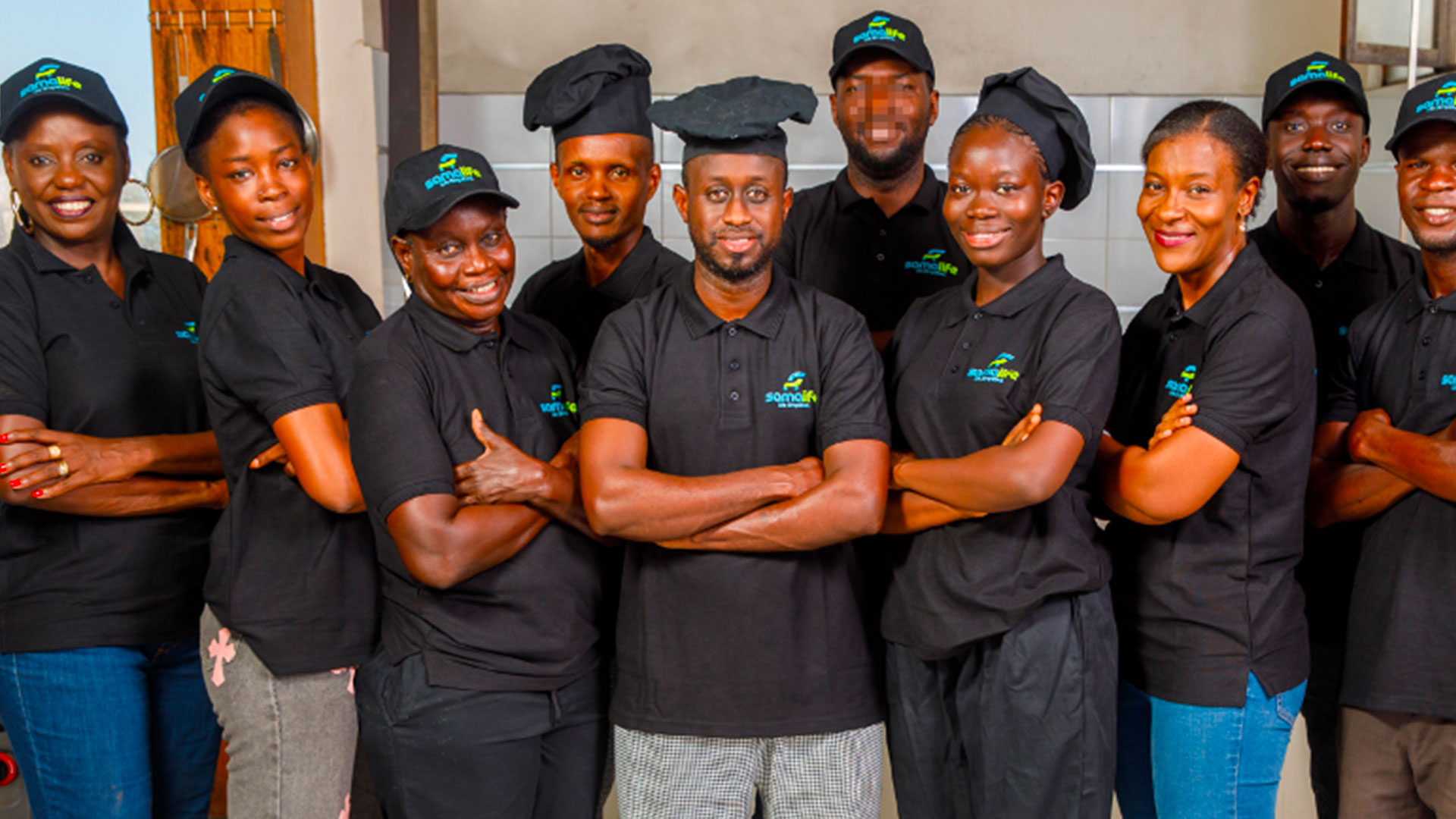 Samalife team at the spice production workshop