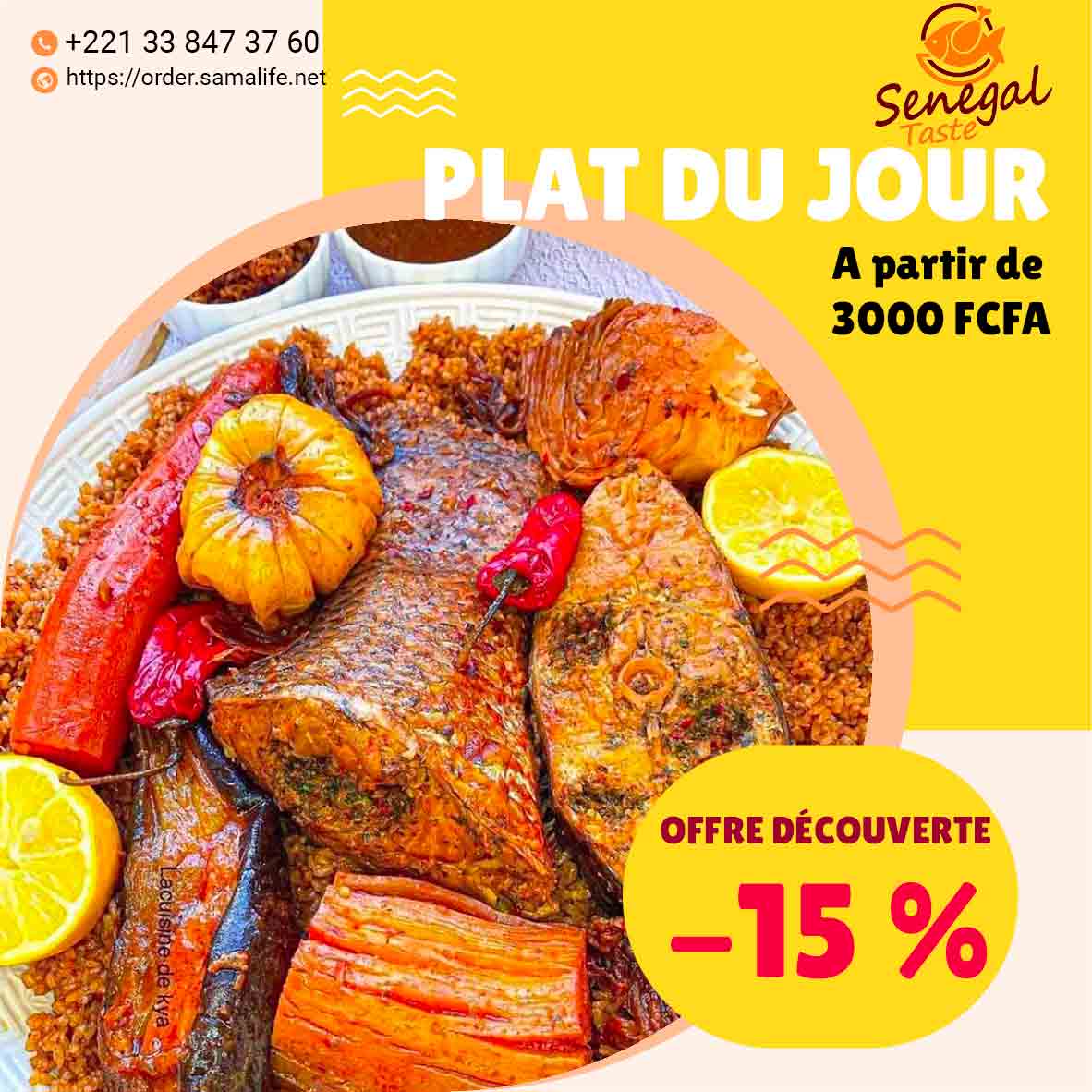 Plat du jour Thiebou Dieune